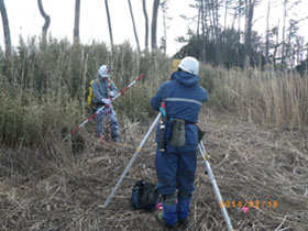 測量の様子