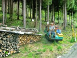 山仕事を終えて