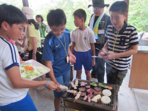 お楽しみのBBQ