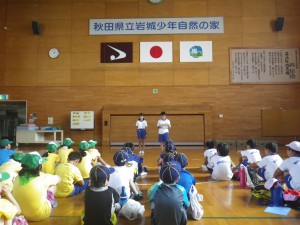 穂積小学校緑の少年団あいさつと活動紹介