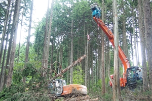 H27実践研修会　スイングヤーダ操作実習