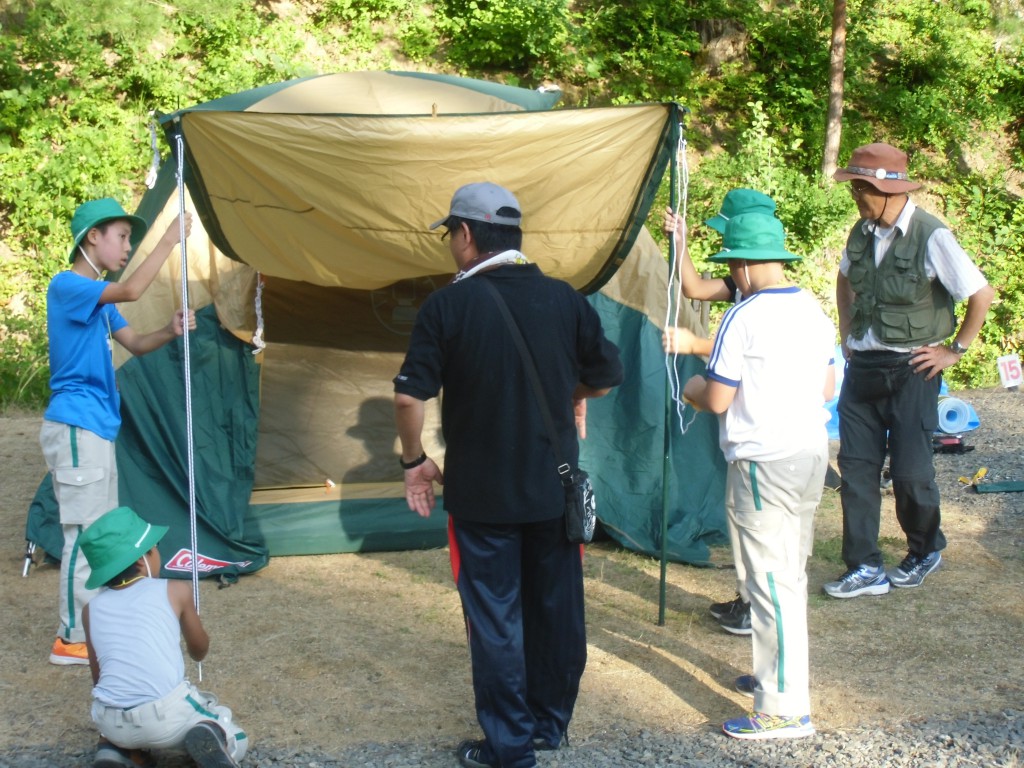 テント設営②