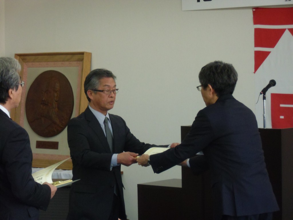 教育委員会教育長賞の表彰（南相馬市立原町第二小学校）