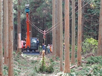 スイングヤーダの操作実習