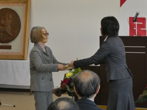 県知事賞の表彰（たんぽぽ会）