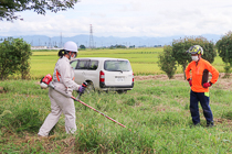 屋外での操作実習②